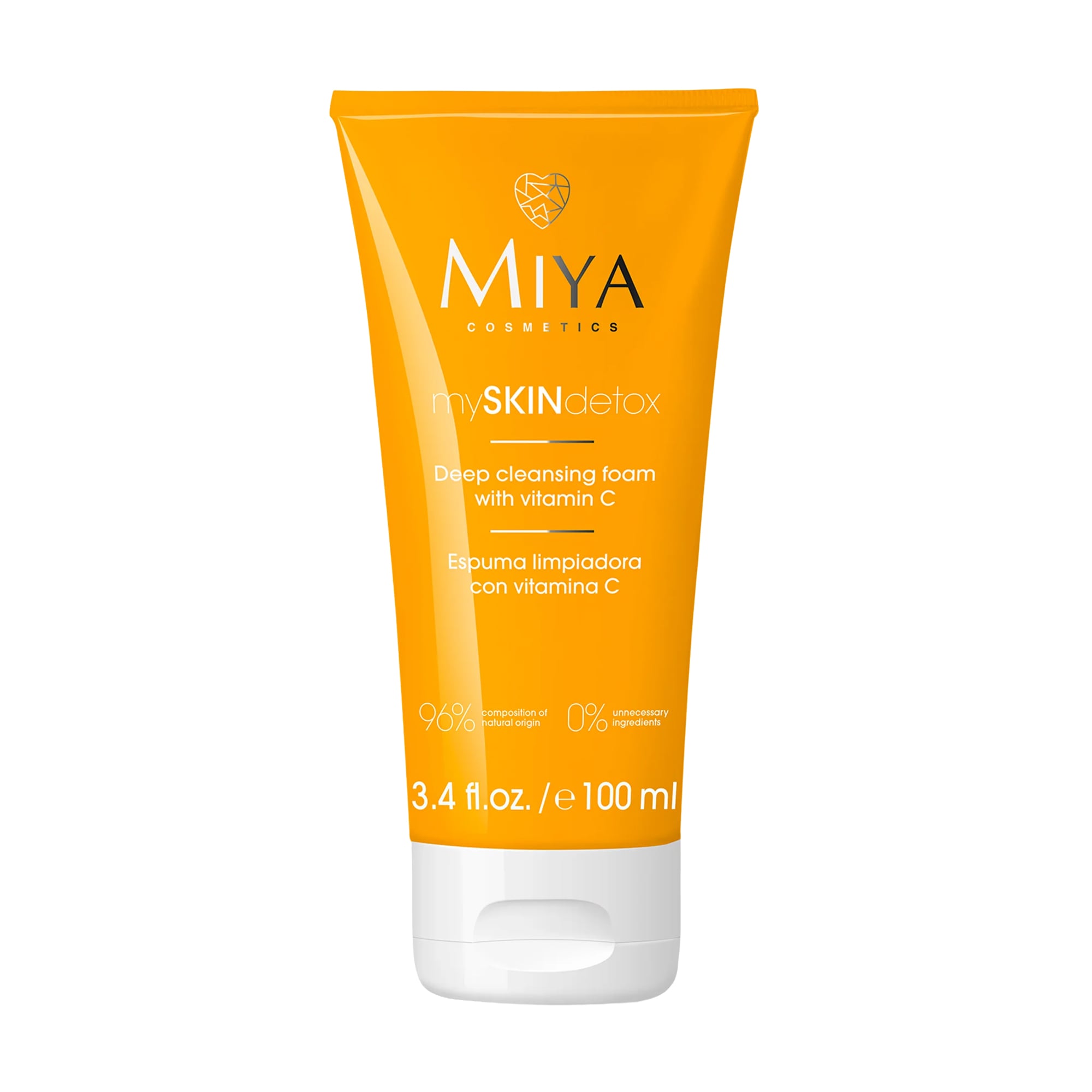 Пінка для глибокого очищення обличчя Miya Cosmetics mySKINdetox з вітаміном С, 100 мл
